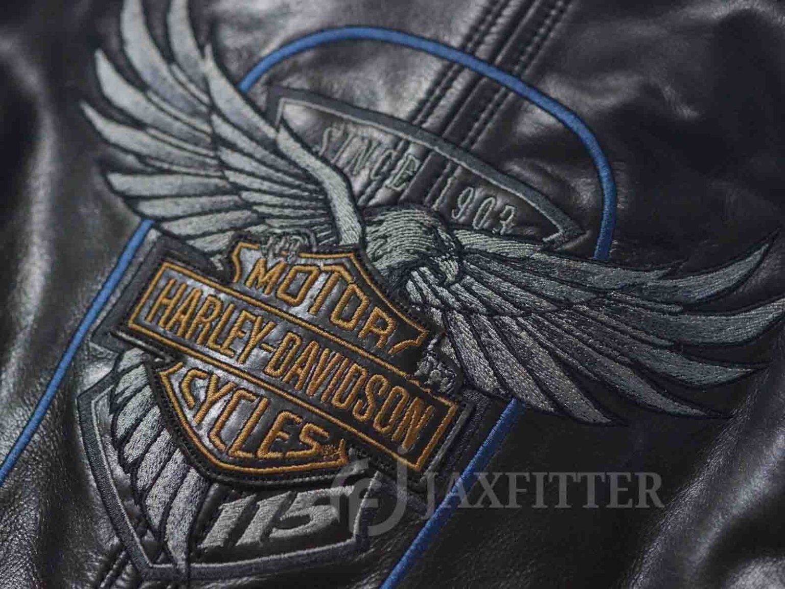 Harley Davidson 115th Anniversary Eagle Leather Jacket - Jax Fitter